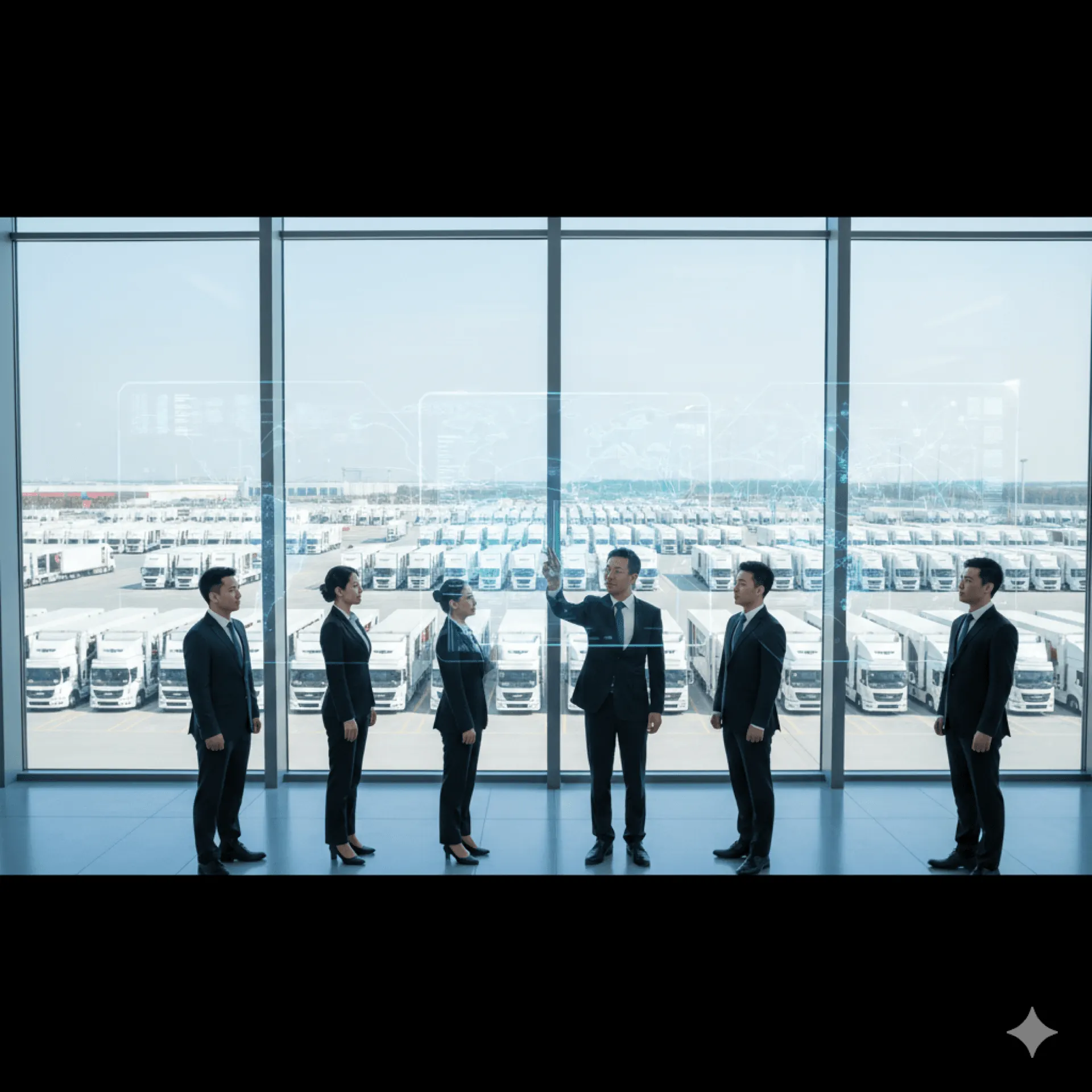 车拖车智能科技背景 - 数字化汽车物流平台